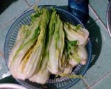 Hình bước làm 4 của món Kim chi cải thảo Hàn Quốc