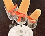 A picture of step 3 of Orange Cream Popsicles.
