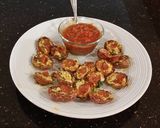 A picture of step 12 of Pizza Potato Skin Bites.
