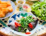Hình bước làm 4 của món Canh Cá Dìa Nấu Lá É