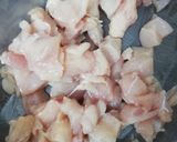 A picture of step 1 of Schezwan chicken.