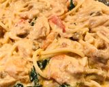 A picture of step 2 of Spicy Shrimp Spaghetti.