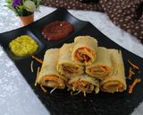 A picture of step 10 of Brown rice flour Dhokla Rolls.
