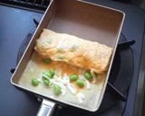 A picture of step 8 of For Bento Boxes: Edamame and Cheese Tamagoyaki (Japanese Rolled Omelet).