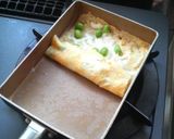 A picture of step 5 of For Bento Boxes: Edamame and Cheese Tamagoyaki (Japanese Rolled Omelet).