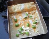 A picture of step 7 of For Bento Boxes: Edamame and Cheese Tamagoyaki (Japanese Rolled Omelet).