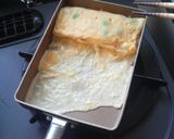 A picture of step 9 of For Bento Boxes: Edamame and Cheese Tamagoyaki (Japanese Rolled Omelet).