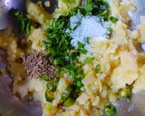 A picture of step 2 of Singhare ka atta (Cutlet).