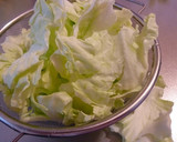 A picture of step 1 of Spring Cabbage and Aburaage with Mustard Soy Sauce.