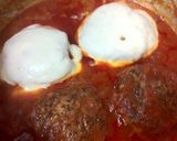 A picture of step 8 of Light and Fluffy Tofu Hamburger Steaks Simmered in Sauce.