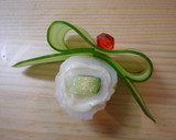 A picture of step 5 of Cucumber Ribbon Pinchos.