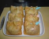 A picture of step 3 of Fluffy & Juicy Simmered Aburaage Stuffed with Ground Chicken.