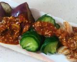 A picture of step 7 of Steamed Aubergine and Baby Scallops with Chili, Vinegar and Miso Sauce.
