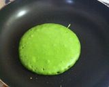 A picture of step 3 of Just Mix and Cook - Soft Matcha Pancakes.
