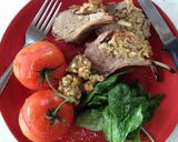 A picture of step 10 of Mozzarella & Pine Nut stuffed Lamb Rack.
