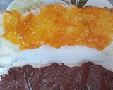 A picture of step 2 of 🍊Orange Nutella tiger 🐅 burger.