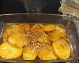 Foto del paso 5 de la receta: Fricandó Exprés de Pollo Asado con Néctar de Ciruelas y Patatas Fondant al Pimentón