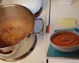 A picture of step 5 of Curried Carrot Soup from the Nutri Ninja recipe book.