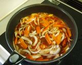 A picture of step 8 of Pork Fillets with Vegetable Sauce.