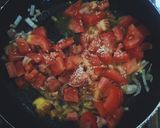 A picture of step 4 of Cheesy Shakshouka.