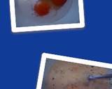 Ladybirds Saffron Scrambled Eggs with Sausage . recipe step 2 photo