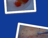 A picture of step 2 of Ladybirds Saffron Scrambled Eggs with Sausage ..