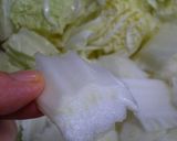 A picture of step 1 of Creamy Mapo Napa Cabbage.