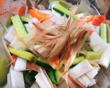 A picture of step 3 of Mul (Water) Kimchi Instant Pickles.