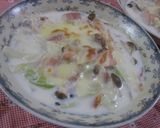 A picture of step 6 of Salmon & Chinese Cabbage Gratin Soup.