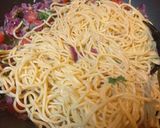 A picture of step 7 of Mediterranean Style Seafood Pasta.