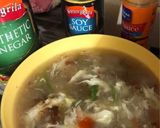 A picture of step 4 of Chicken corn soup.