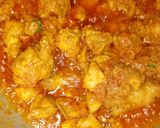 A picture of step 3 of Tikka karhai.