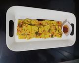 A picture of step 3 of Rice corn Dhokla.