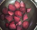 A picture of step 1 of Beetroot kebabs.