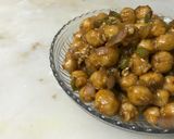 A picture of step 7 of Crunchy Chana chilli.