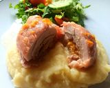 A picture of step 6 of Chicken rolls with cheese, in bacon.