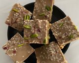 A picture of step 5 of Sesame, almond and peanut butter squares.