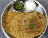 A picture of step 6 of Methi Bajara (Pearl Millet) paratha.