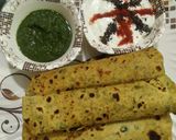 A picture of step 5 of Thepla (Methi Thepla).