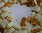 A picture of step 1 of Caramel Corn Flavored Bread Crust Snacks Made in a Microwave.