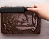 A picture of step 7 of Eggless Chocolate Cake.