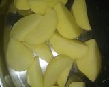 A picture of step 1 of Aaloo tuk.