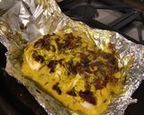 Une image de l'étape 8 de Filets de cabillaud aux épices, crème de curcuma et tomates séchées.