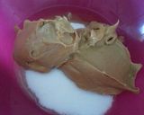 A picture of step 2 of Peanut butter cookies (no flour).