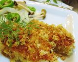 A picture of step 10 of Tender and Crispy Pan Fried Chicken Breast With Herbed Breadcrumbs.