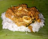 Foto langkah ke 7 dari resep Nasi bakar ayam cumi.