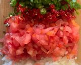 A picture of step 1 of Spicy Guacamole.