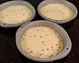 A picture of step 4 of Vanilla Chip Layer Cake with Cherry Curd Filling.