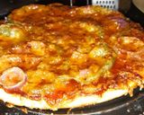 A picture of step 6 of Yummy pizza delight.