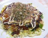 A picture of step 9 of Manly Hiroshima-style Okonomiyaki.